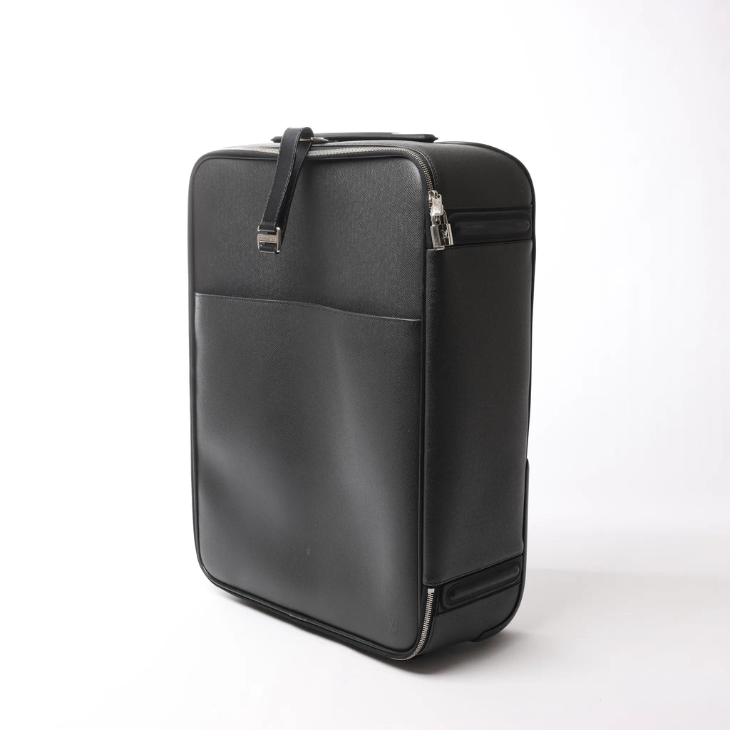 Louis Vuitton Pegase 55 Taiga Leather Travel Bag in Black M23312