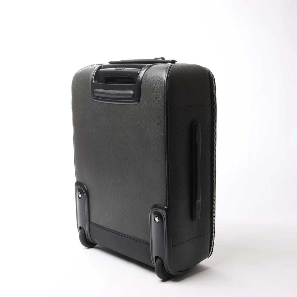 Louis Vuitton Pegase 55 Taiga Leather Travel Bag in Black M23312