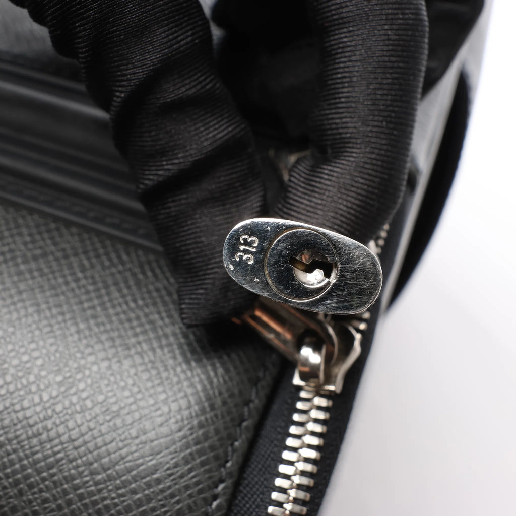 Louis Vuitton Pegase 55 Taiga Leather Travel Bag in Black M23312