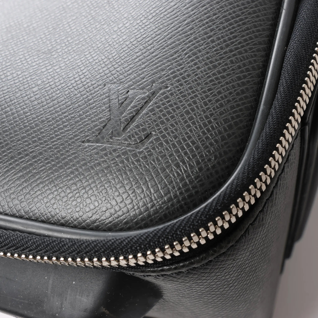 Louis Vuitton Pegase 55 Taiga Leather Travel Bag in Black M23312