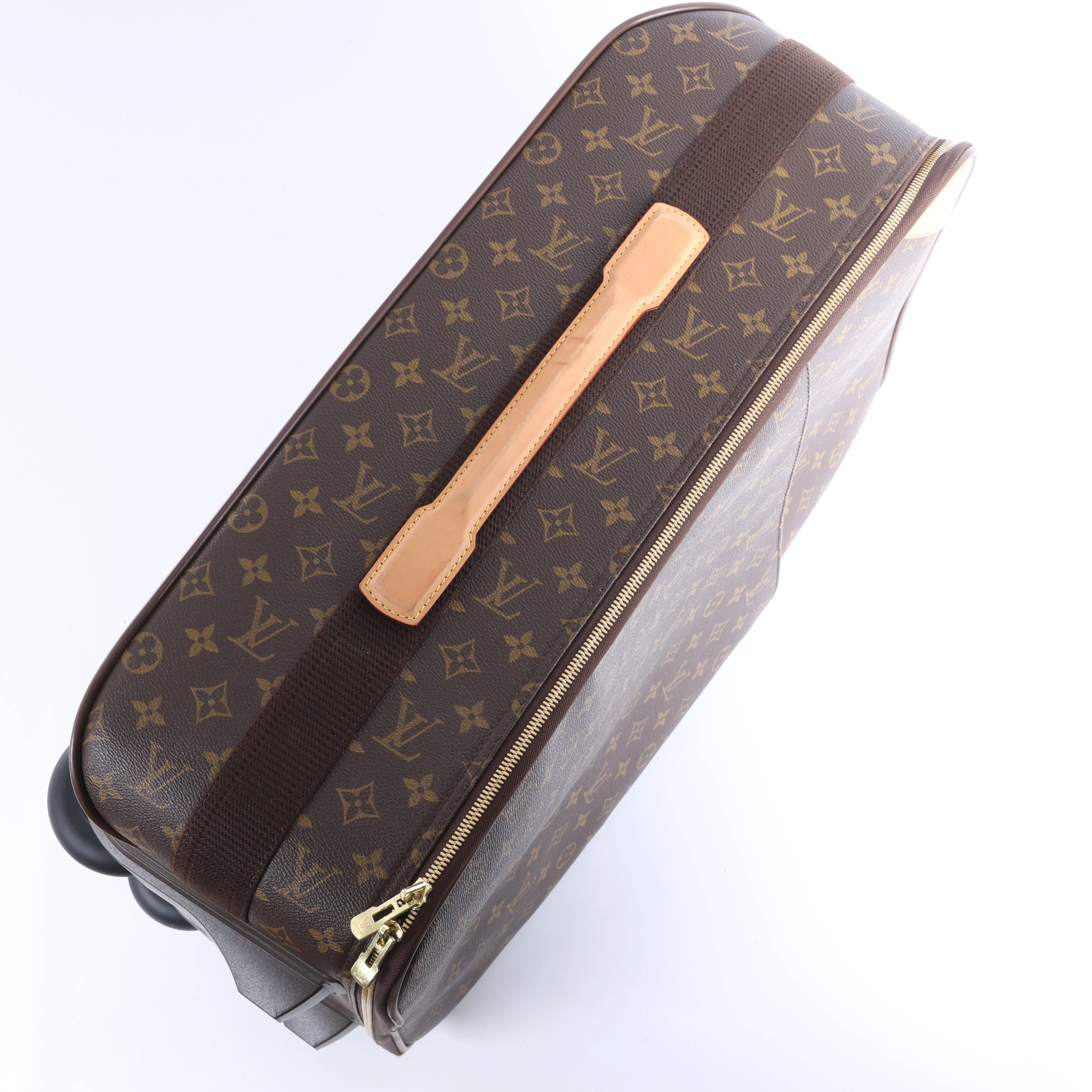 Louis Vuitton Pegas 60 Monogram Suitcase in Brown