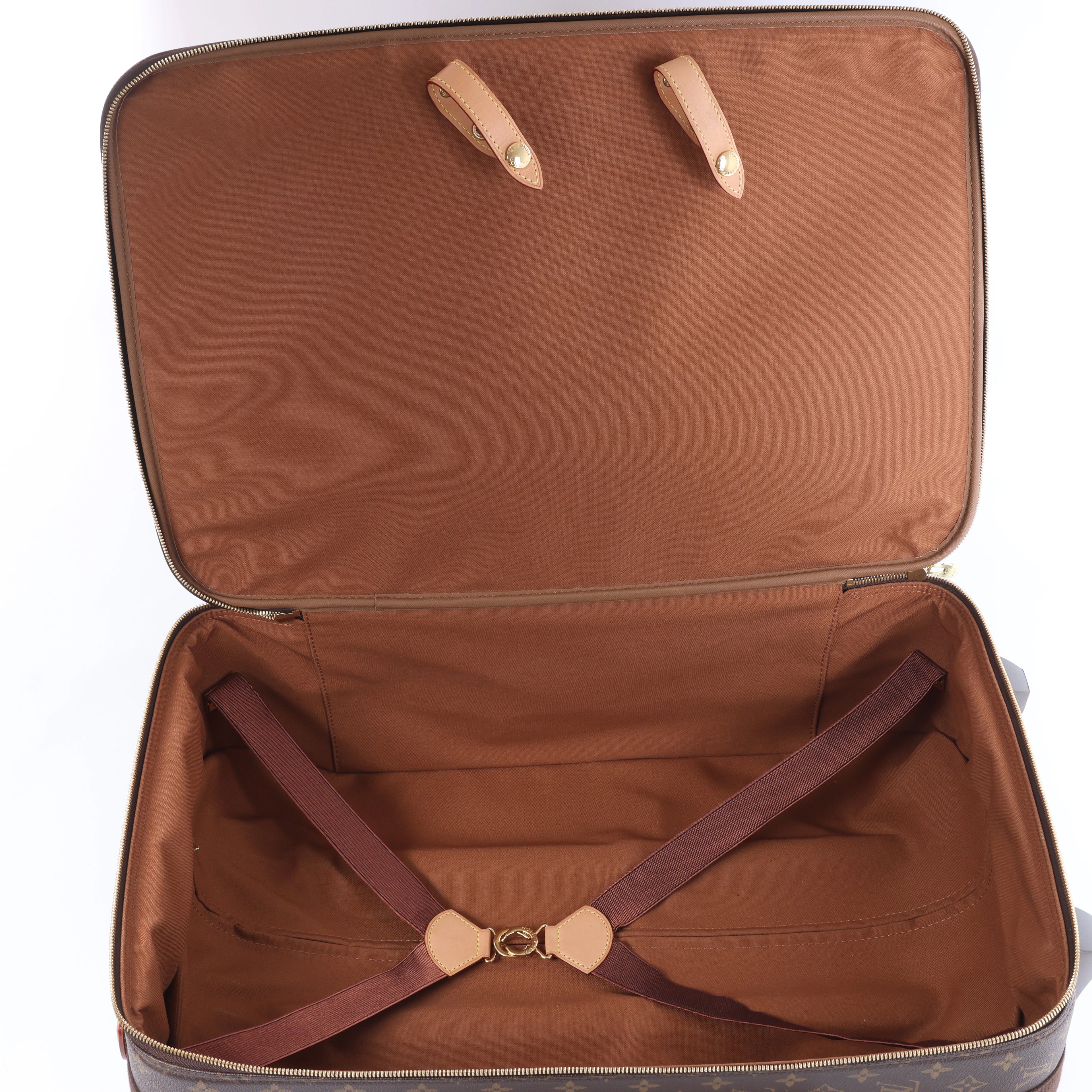 Louis Vuitton Pegas 60 Monogram Suitcase in Brown