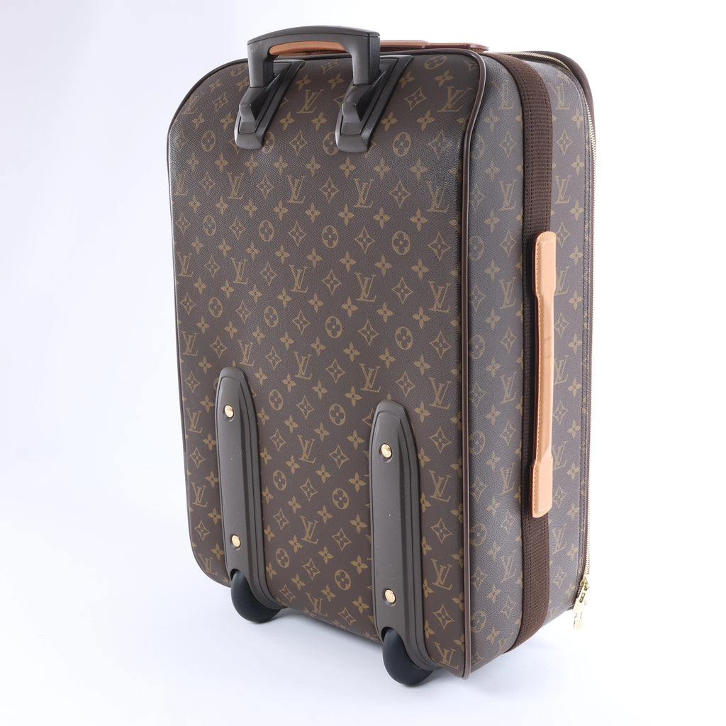 Louis Vuitton Pegas 60 Monogram Suitcase in Brown
