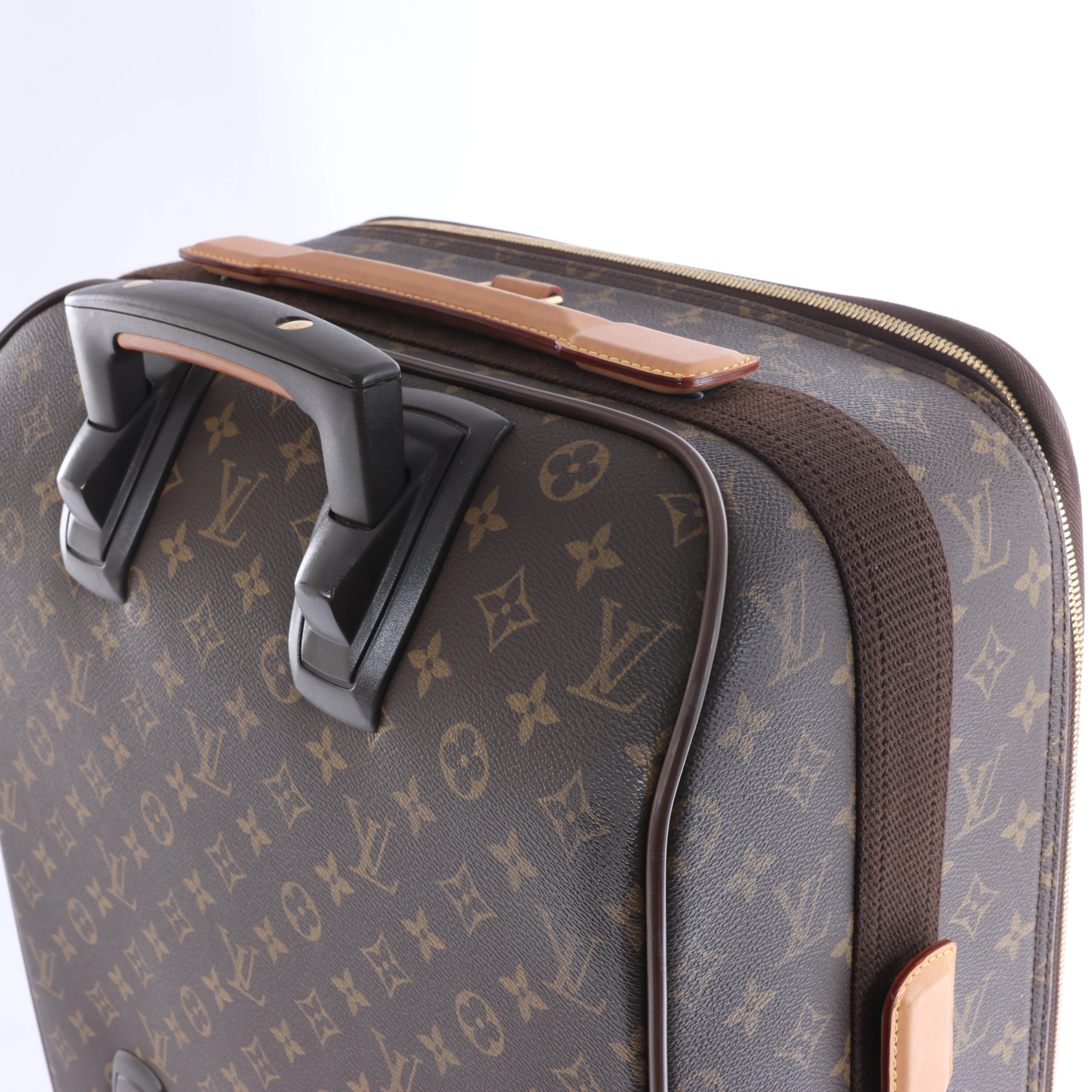 Louis Vuitton Pegas 60 Monogram Suitcase in Brown
