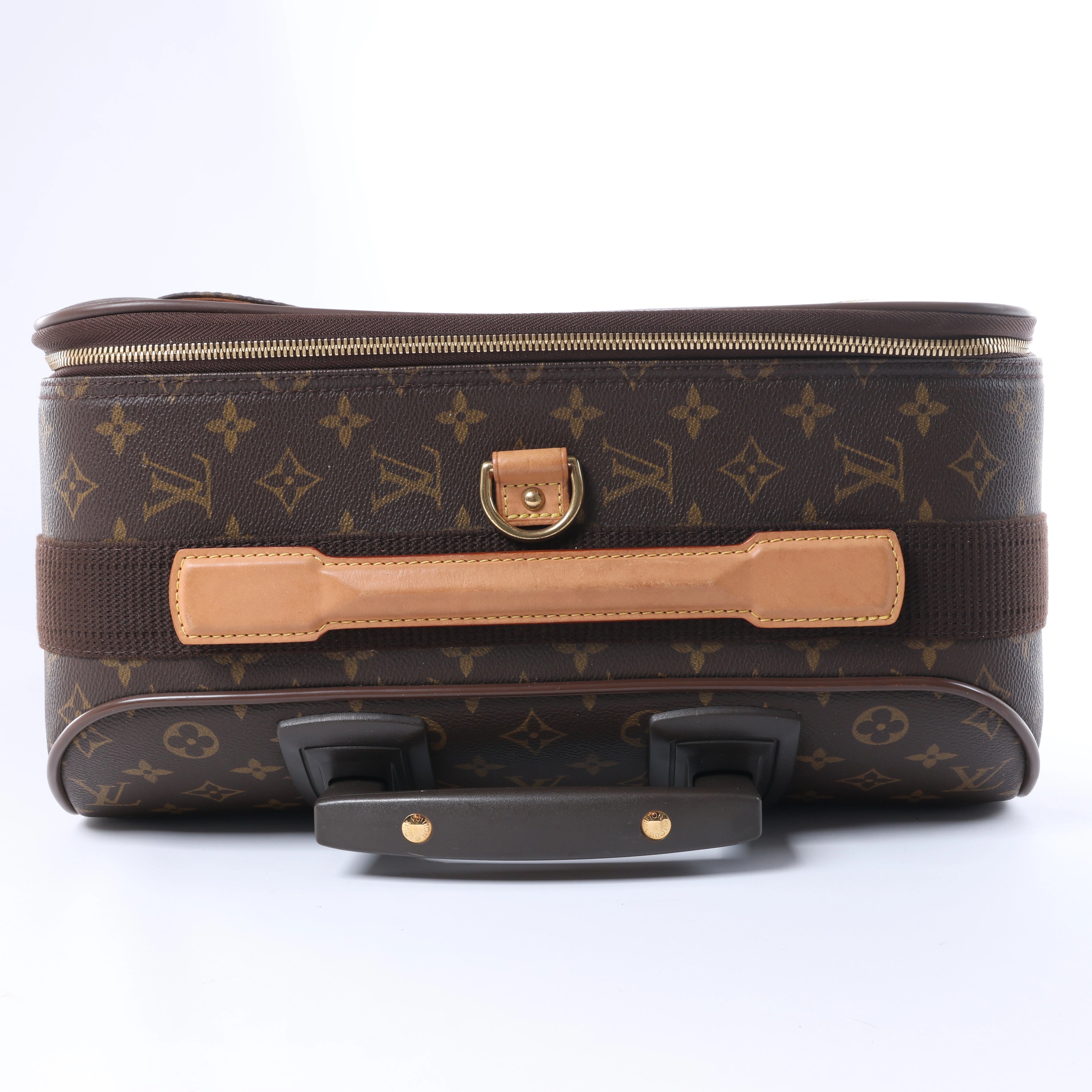 Louis Vuitton Pegas 60 Monogram Suitcase in Brown