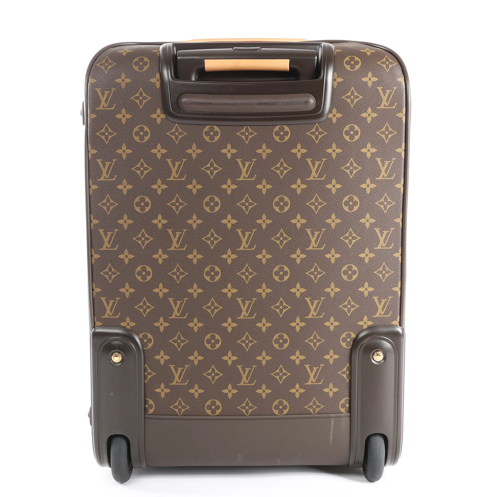 Louis Vuitton Pegase 55 Monogram Suitcase Travel Bag in Brown