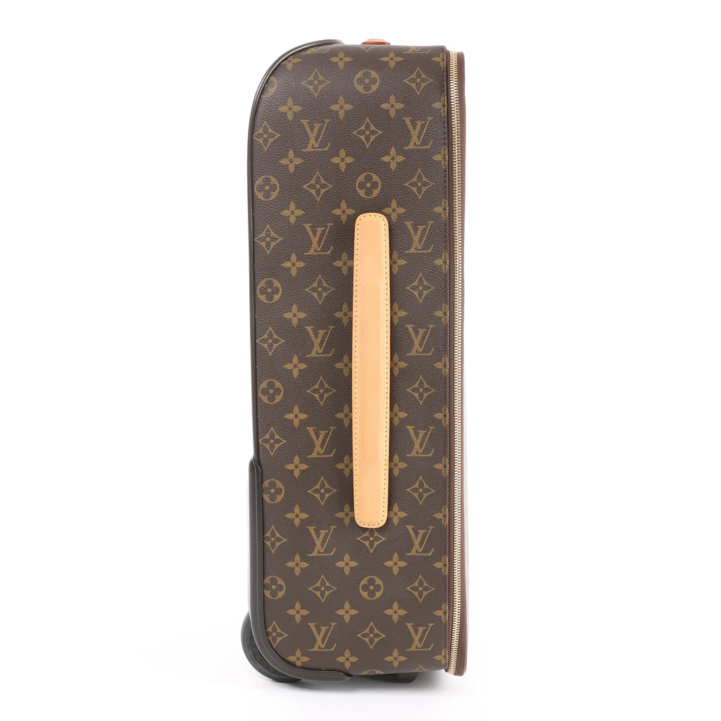 Louis Vuitton Pegase 55 Monogram Suitcase Travel Bag in Brown