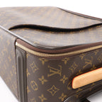 Louis Vuitton Pegase 55 Monogram Suitcase Travel Bag in Brown