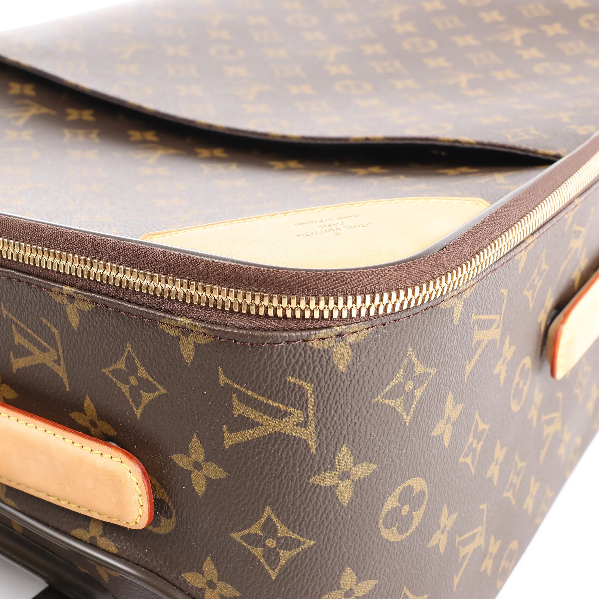 Louis Vuitton Pegase 55 Monogram Suitcase Travel Bag in Brown