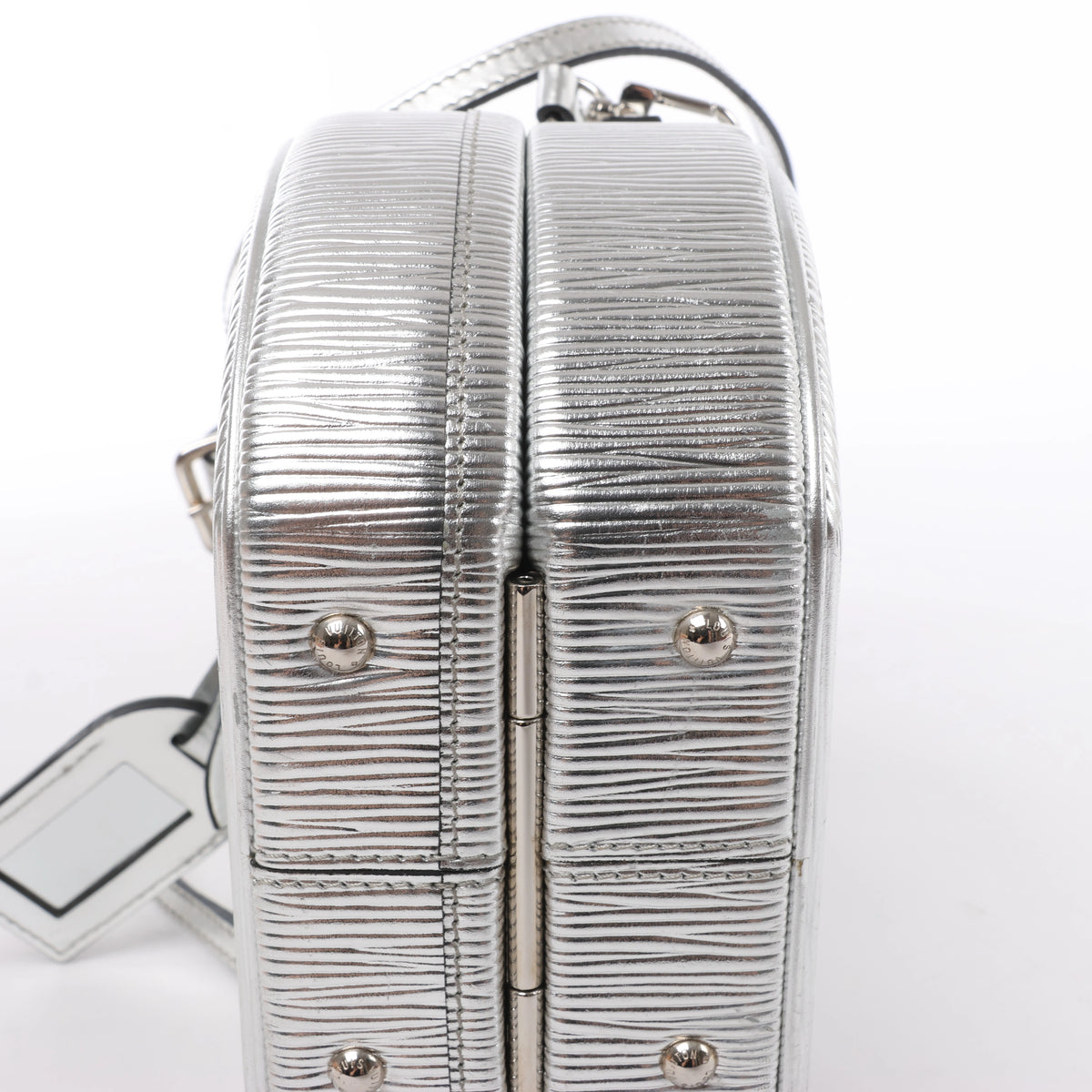 Louis Vuitton Petite Boite Chapeau Epi Leather Crossbody Bag in Silver M53074