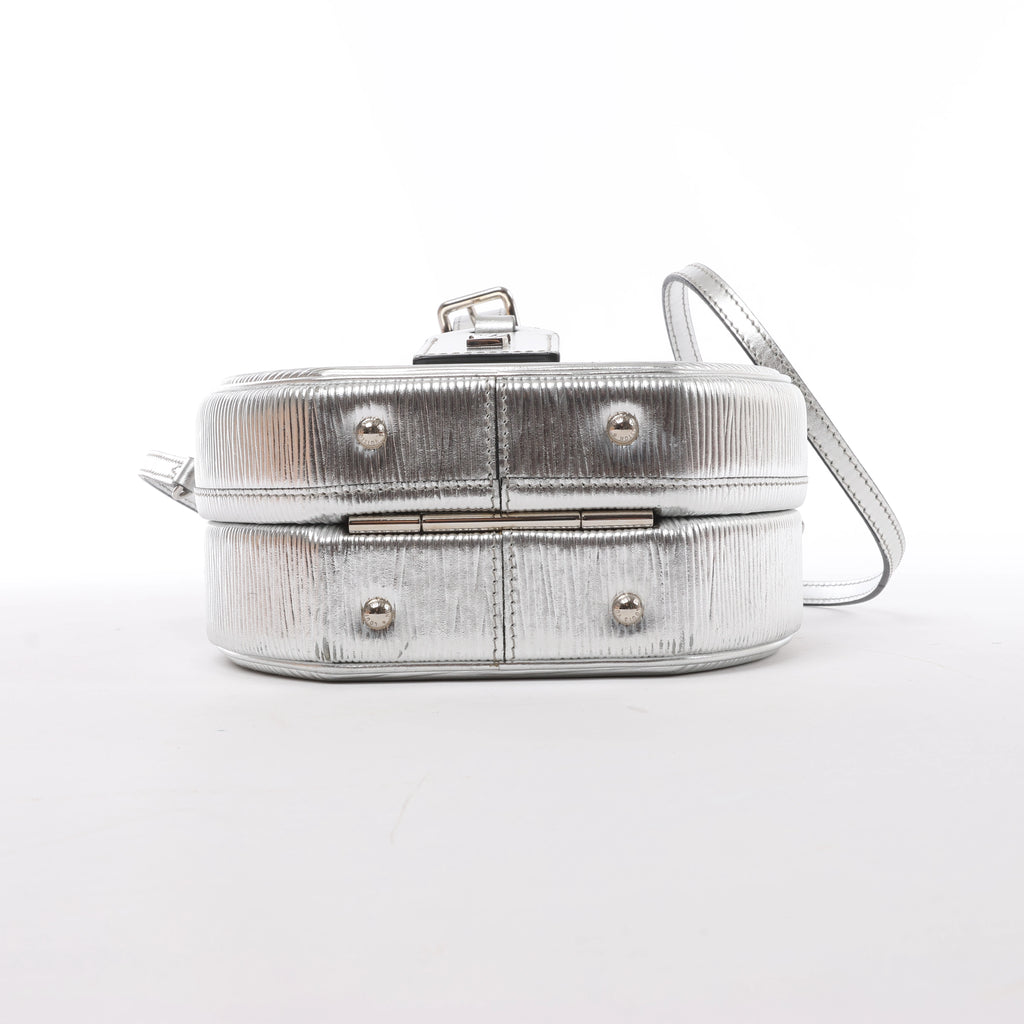 Louis Vuitton Petite Boite Chapeau Epi Leather Crossbody Bag in Silver M53074