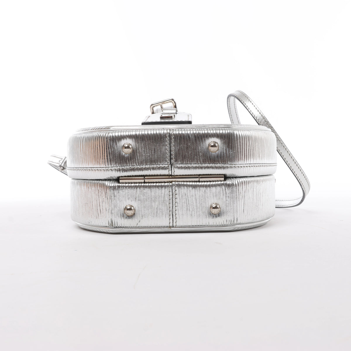 Louis Vuitton Petite Boite Chapeau Epi Leather Crossbody Bag in Silver M53074