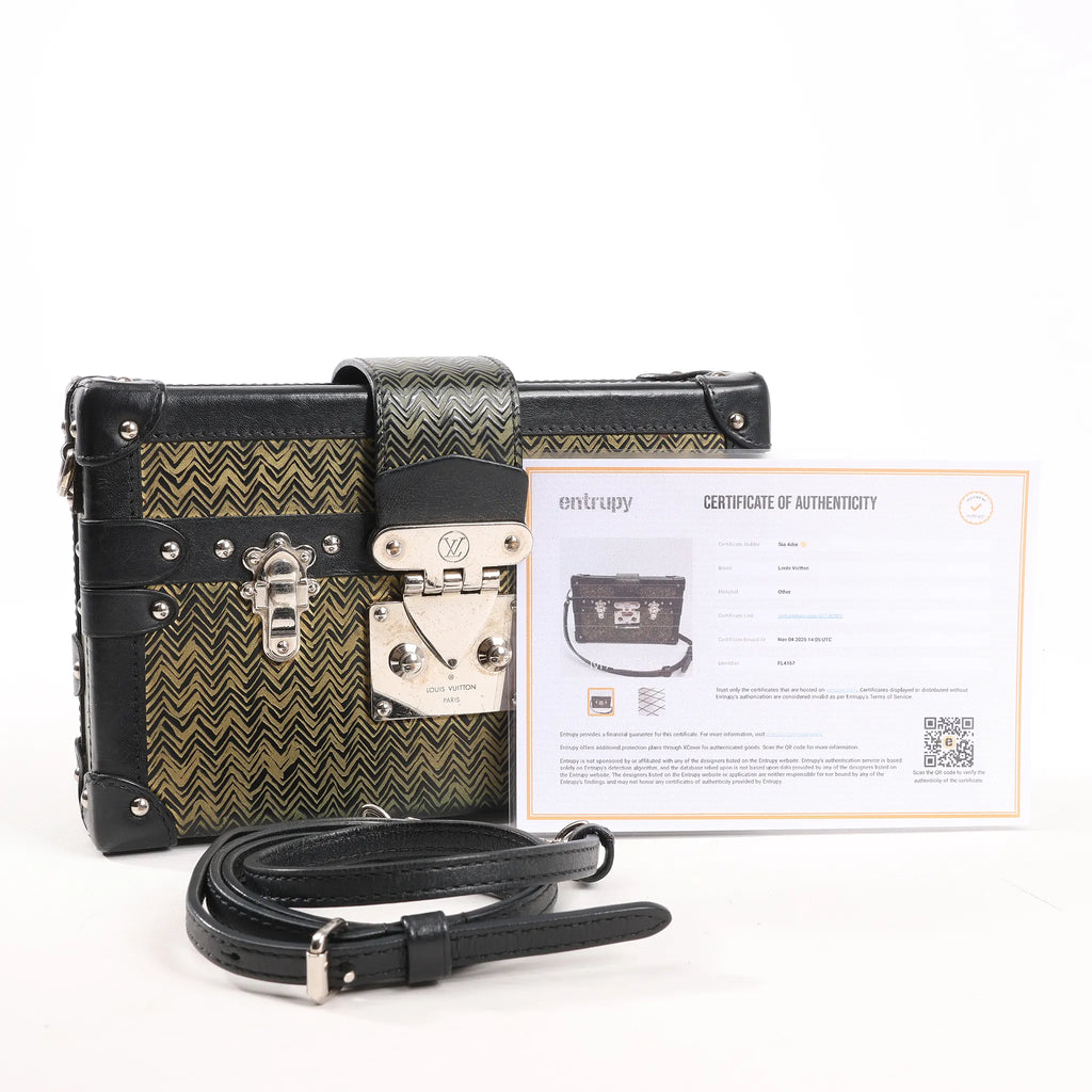 Louis Vuitton Petite Mull Epi Leather Shoulder Bag in Gold x Black M51928