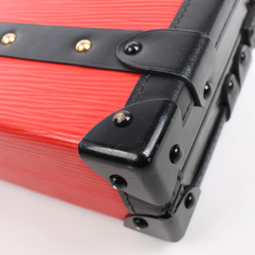 Bolso de hombro Louis Vuitton Petite Mull Epi de piel en rojo y negro M54651