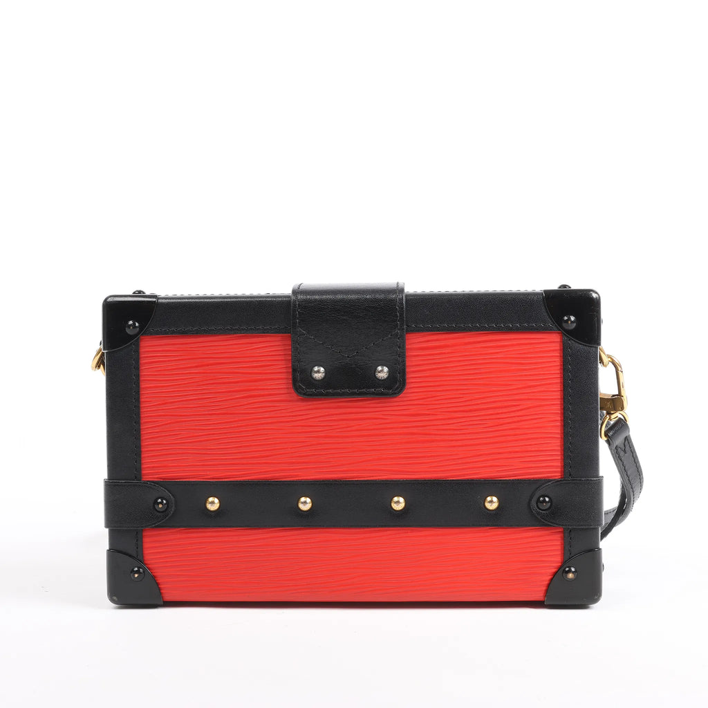 Bolso de hombro Louis Vuitton Petite Mull Epi de piel en rojo y negro M54651