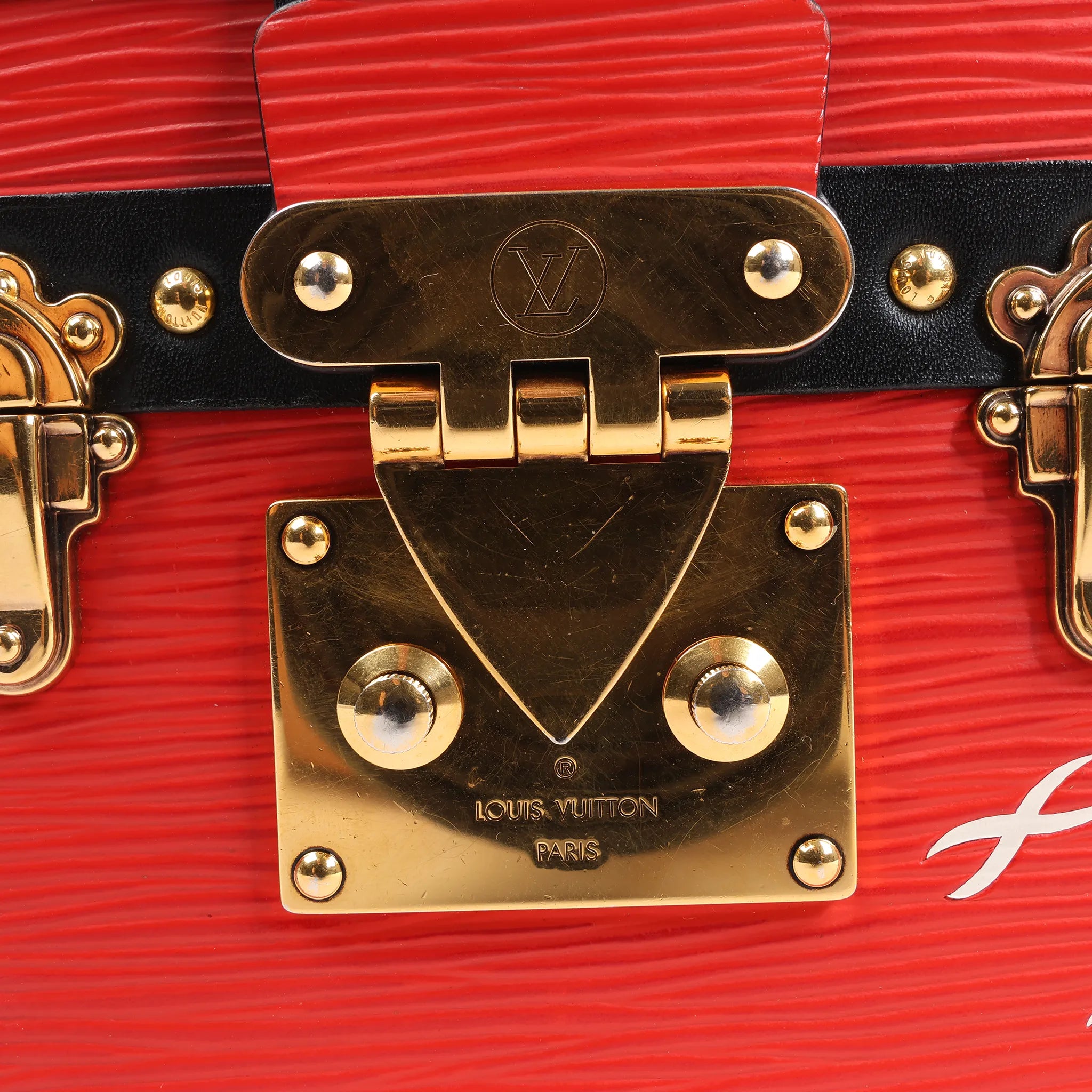 Bolso de hombro Louis Vuitton Petite Mull Epi de piel en rojo y negro M54651