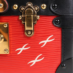 Bolso de hombro Louis Vuitton Petite Mull Epi de piel en rojo y negro M54651