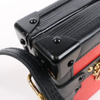 Bolso de hombro Louis Vuitton Petite Mull Epi de piel en rojo y negro M54651