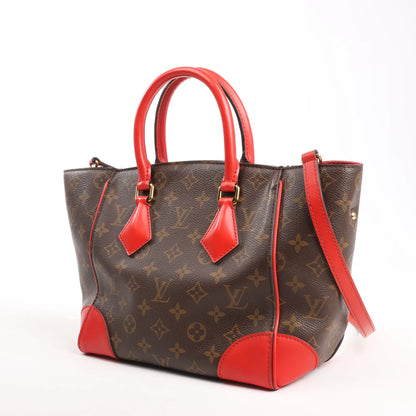 Louis Vuitton Phoenix PM Monogram 2Way Shoulder Bag in Brown x Red M41537