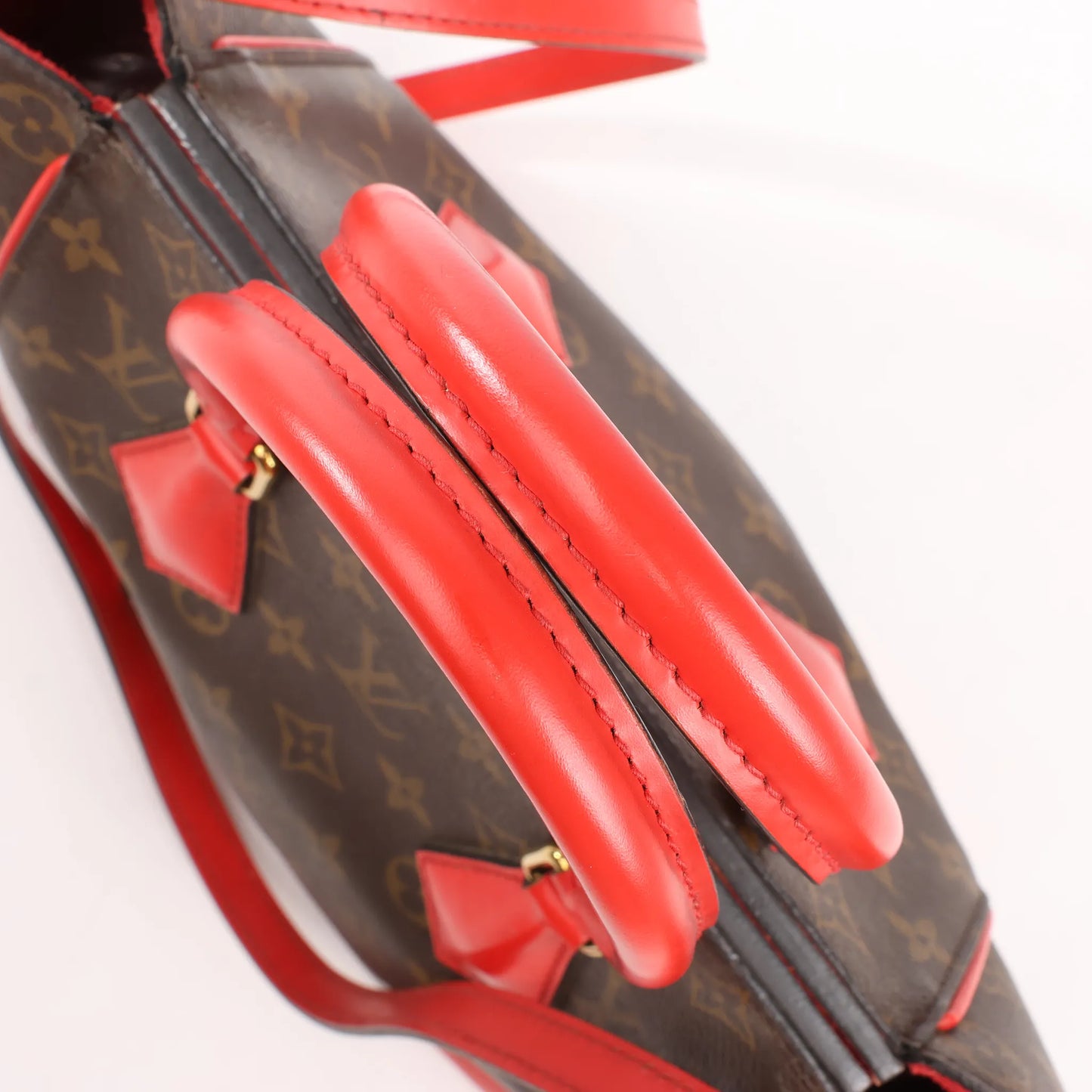 Louis Vuitton Phoenix PM Monogram 2Way Shoulder Bag in Brown x Red M41537