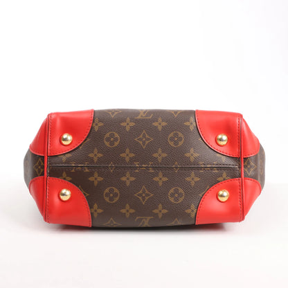 Louis Vuitton Phoenix PM Monogram 2Way Shoulder Bag in Brown x Red M41537