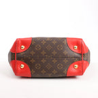 Louis Vuitton Phoenix PM Monogram 2Way Shoulder Bag in Brown x Red M41537