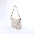 Louis Vuitton Pochette Accessoire Damier Azur Handbag in Beige N51986