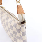 Louis Vuitton Pochette Accessoire Damier Azur Handbag in Beige N51986
