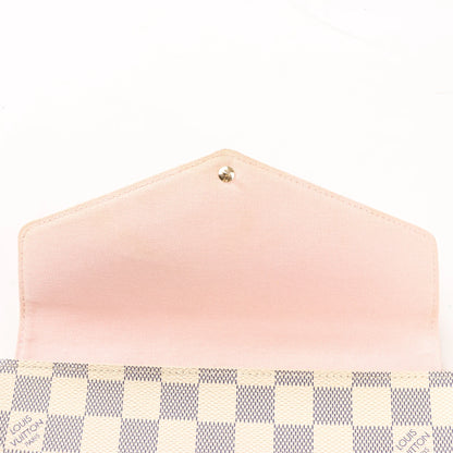 Louis Vuitton Damier Azur Pochette Pochette Félicie Crossbody Bag in Beige N63106