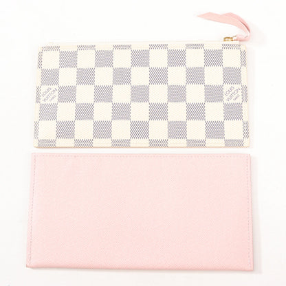 Louis Vuitton Damier Azur Pochette Pochette Félicie Crossbody Bag in Beige N63106