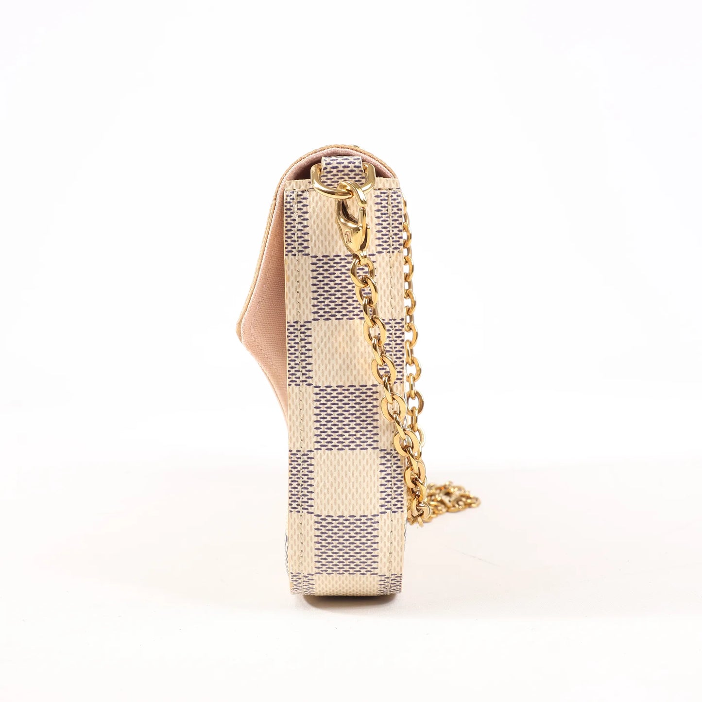 Louis Vuitton Damier Azur Pochette Pochette Félicie Crossbody Bag in Beige N63106
