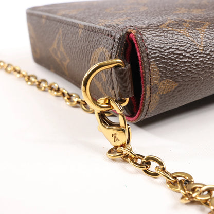 Louis Vuitton Monogram Pochette Pochette Félicie Crossbody Bag in Brown M61276