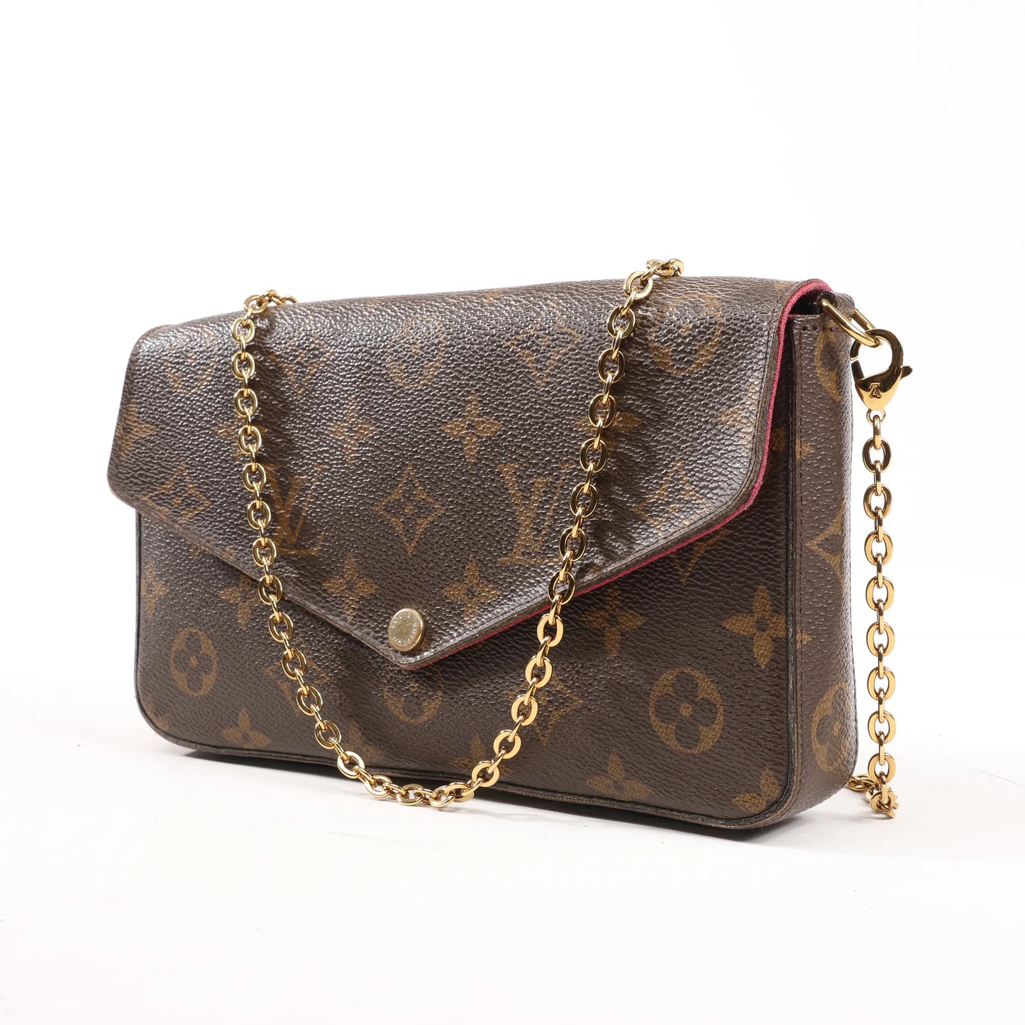 Louis Vuitton Monogram Pochette Pochette Félicie Crossbody Bag in Brown M61276