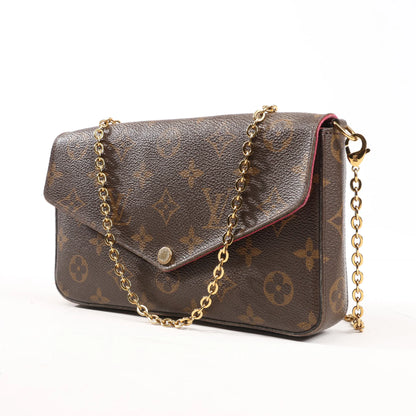Louis Vuitton Monogram Pochette Pochette Félicie Crossbody Bag in Brown M61276