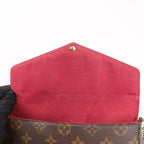 Louis Vuitton Monogram Pochette Pochette Félicie Crossbody Bag in Brown M61276