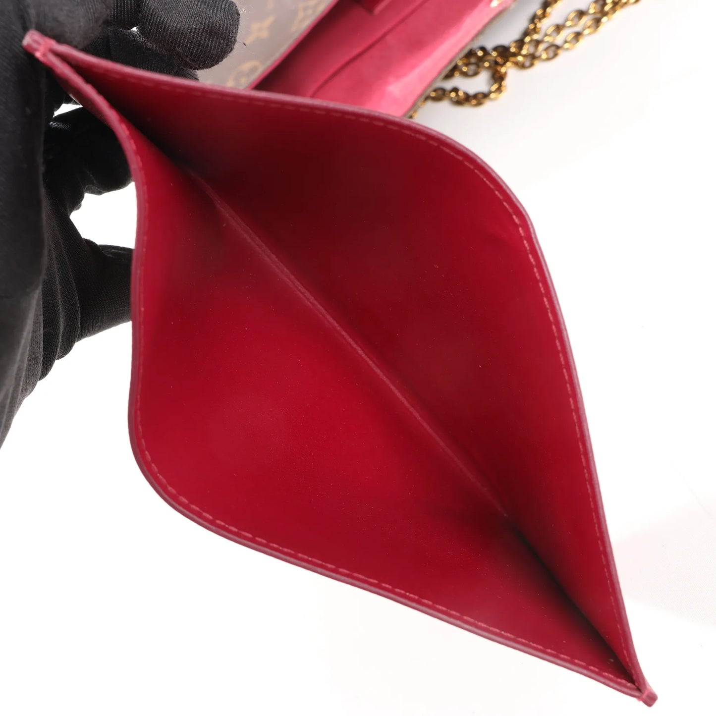 Louis Vuitton Monogram Pochette Pochette Félicie Crossbody Bag in Brown M61276