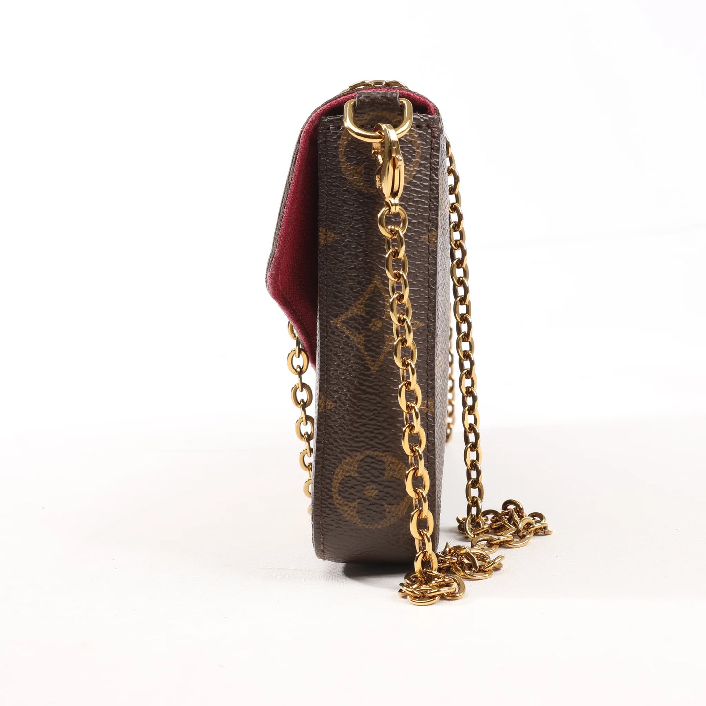 Louis Vuitton Monogram Pochette Pochette Félicie Crossbody Bag in Brown M61276