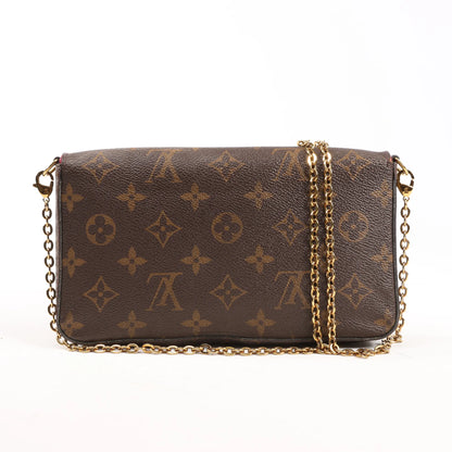 Louis Vuitton Monogram Pochette Pochette Félicie Crossbody Bag in Brown M61276