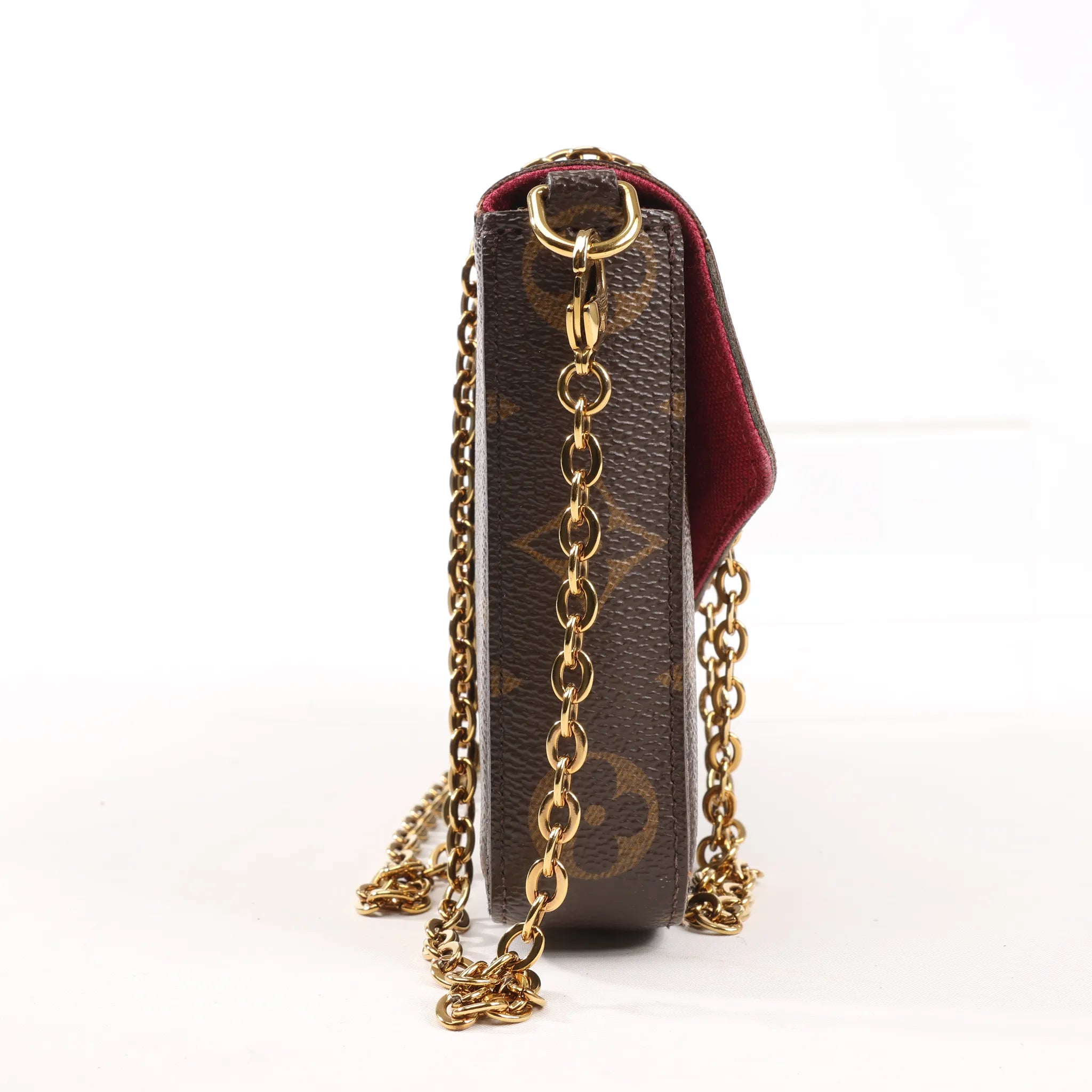 Louis Vuitton Monogram Pochette Pochette Félicie Crossbody Bag in Brown M61276