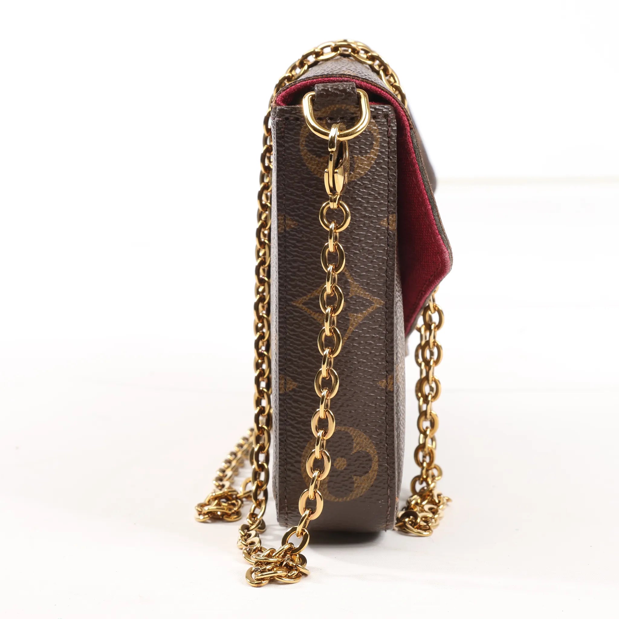 Louis Vuitton Monogram Pochette Pochette Félicie Crossbody Bag in Brown M61276