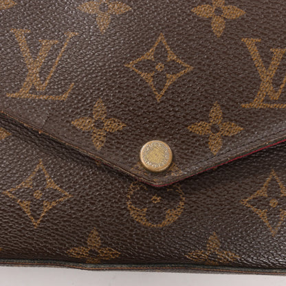 Louis Vuitton Monogram Pochette Pochette Félicie Crossbody Bag in Brown M61276