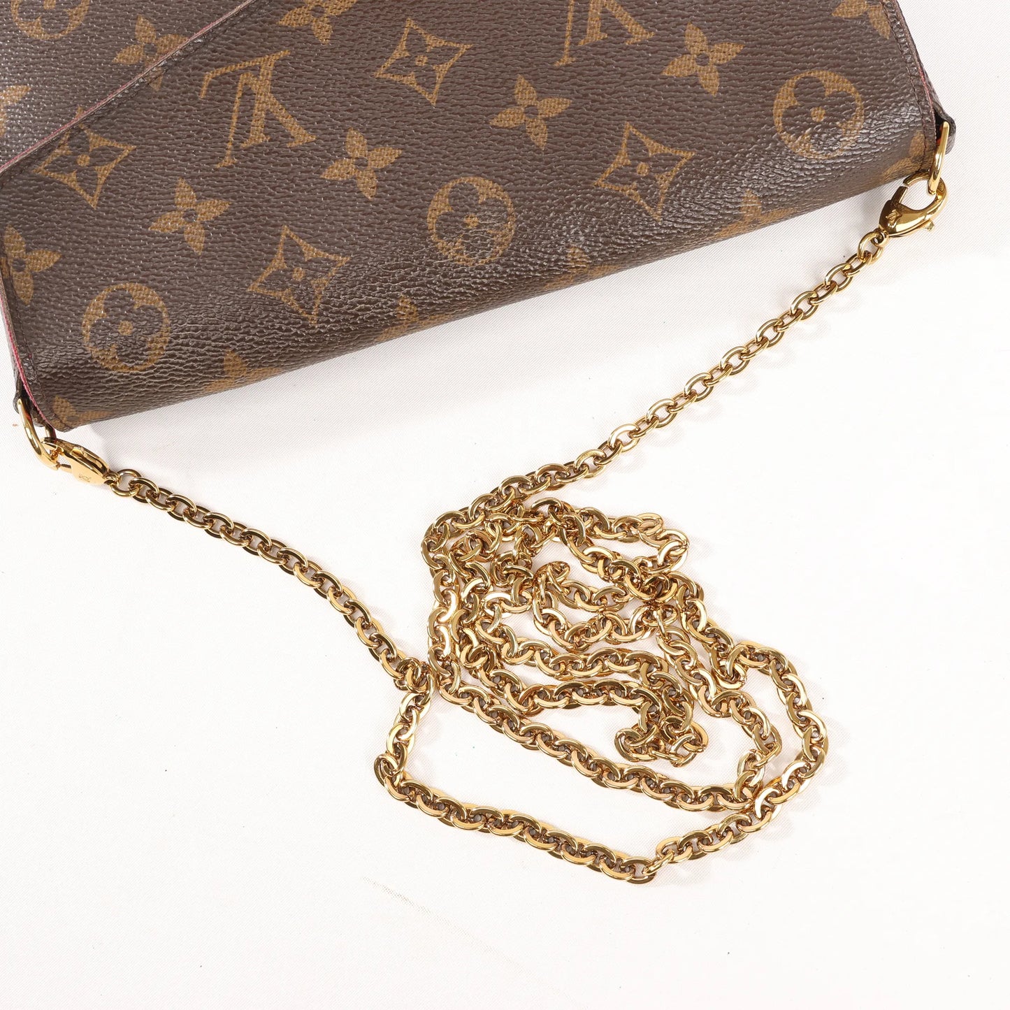 Louis Vuitton Monogram Pochette Pochette Félicie Crossbody Bag in Brown M61276