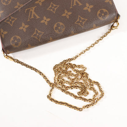Louis Vuitton Monogram Pochette Pochette Félicie Crossbody Bag in Brown M61276