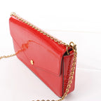 Louis Vuitton Pochette Félicie Vernis Leather Crossbody Bag in Red M61293