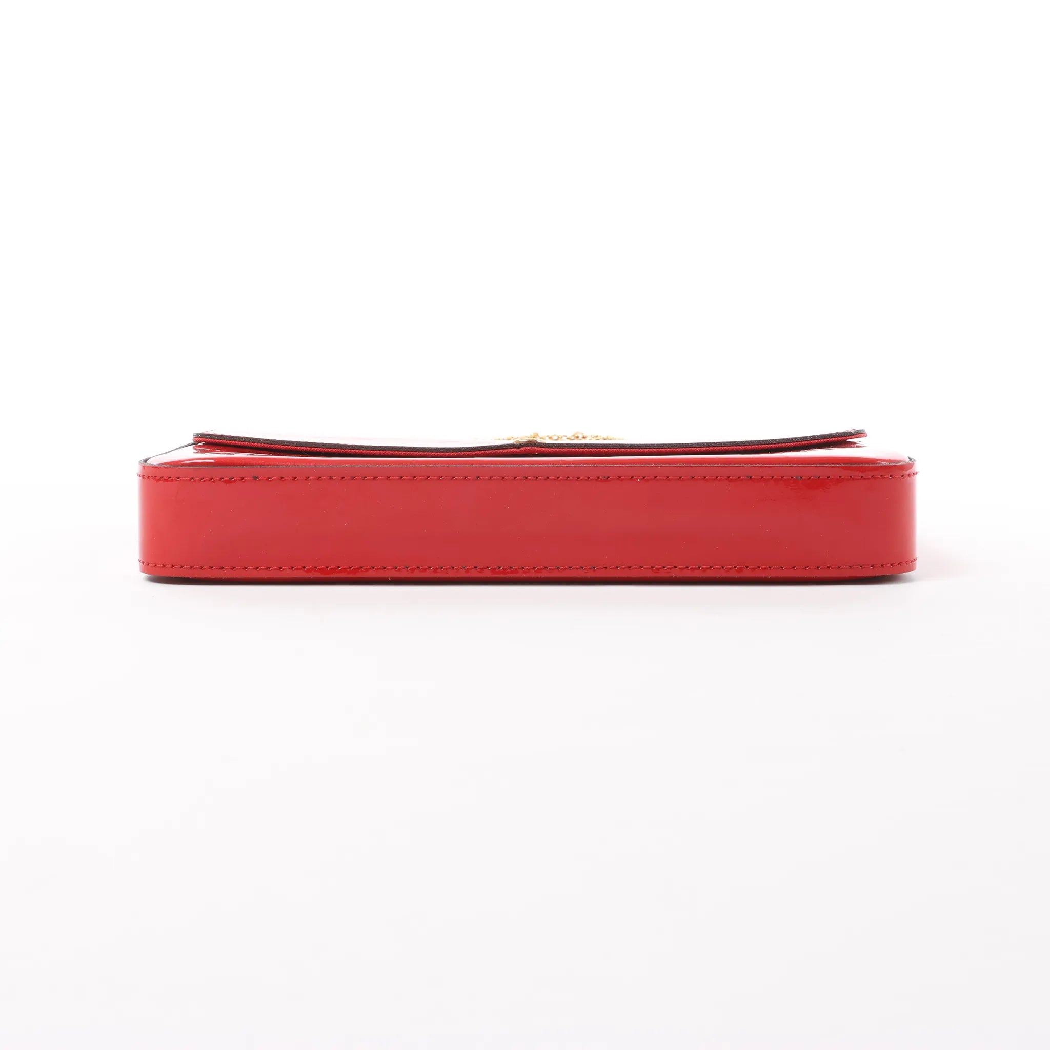 Louis Vuitton Pochette Félicie Vernis Leather Crossbody Bag in Red M61293