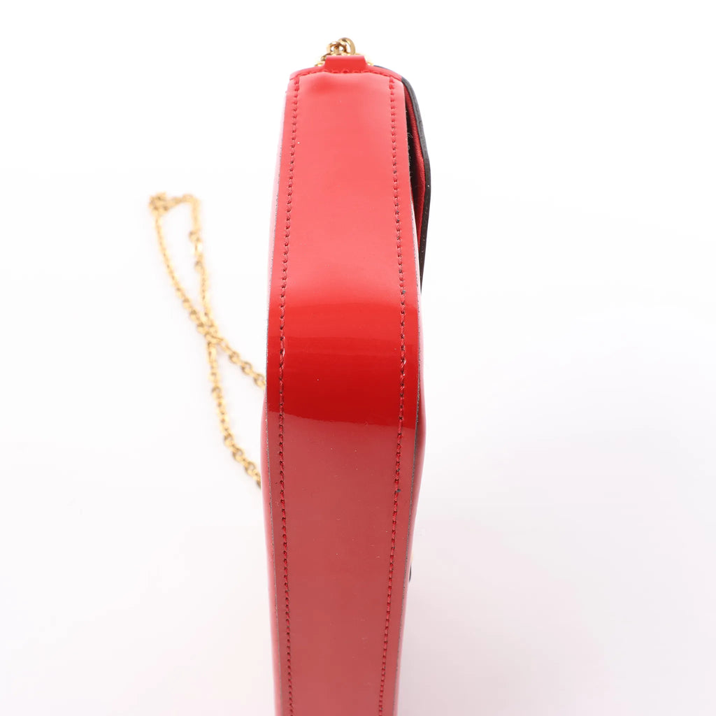 Louis Vuitton Pochette Félicie Vernis Leather Crossbody Bag in Red M61293