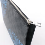 Louis Vuitton Pochette Jules GM Damier Graphite Clutch in Black x Blue N41685