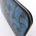 Louis Vuitton Pochette Jules GM Damier Graphite Clutch in Black x Blue N41685