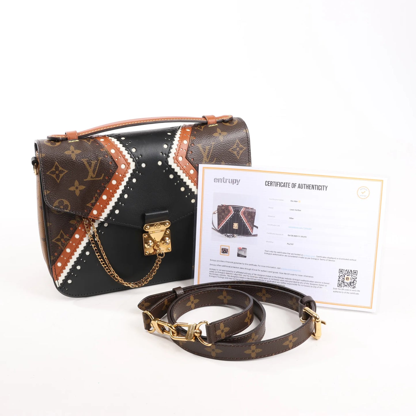 Louis Vuitton Monogram Reverse Pochette Metis MM 2Way Handbag M43488