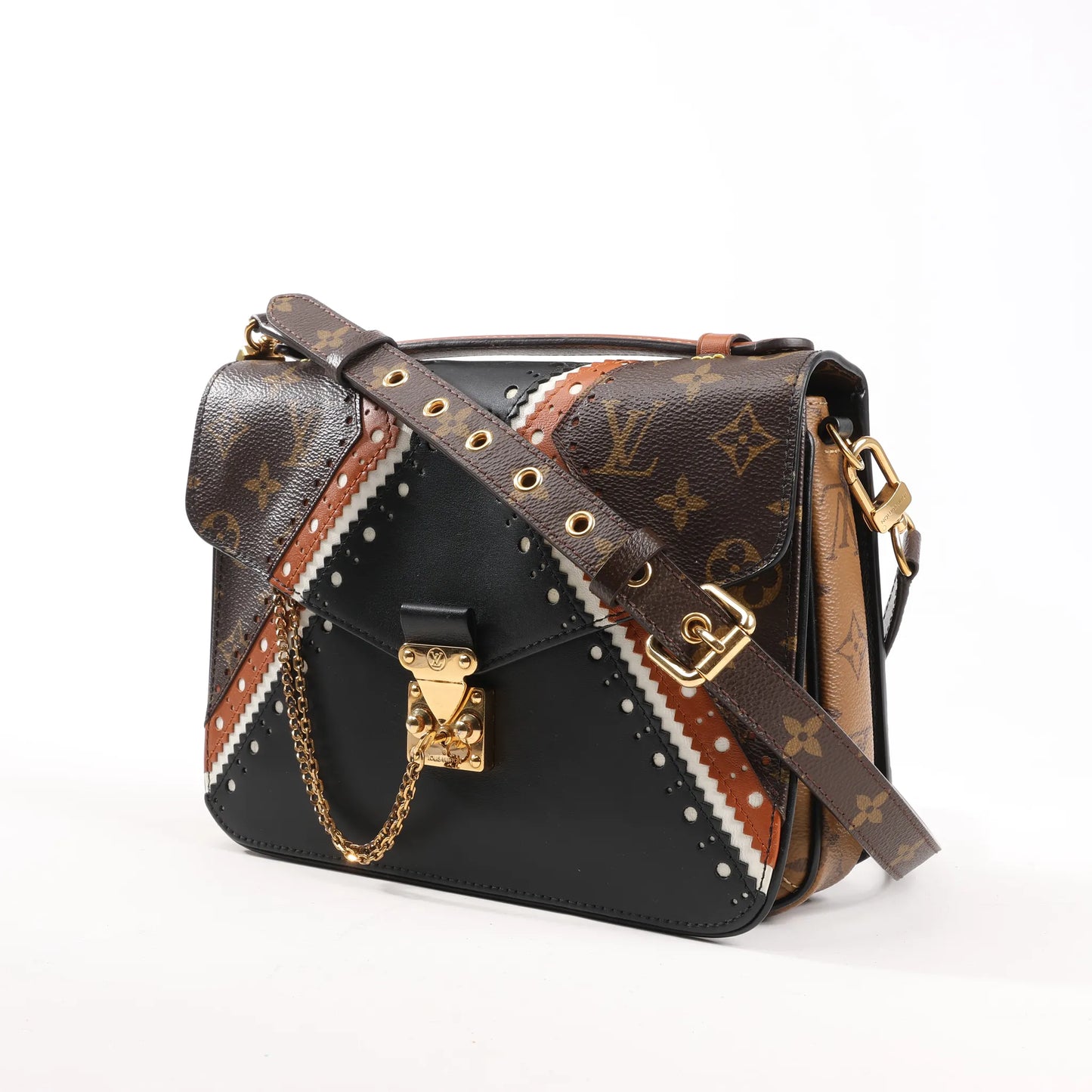 Louis Vuitton Monogram Reverse Pochette Metis MM 2Way Handbag M43488